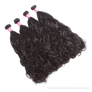 Cheap Wholesale Mongolian Vrigin Remy Human Hair Weave Water Wave 4 Bundles with 5x5 6x6 7x7 Lace Closure